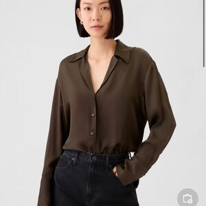 Gap Satin Relaxed Shirt
